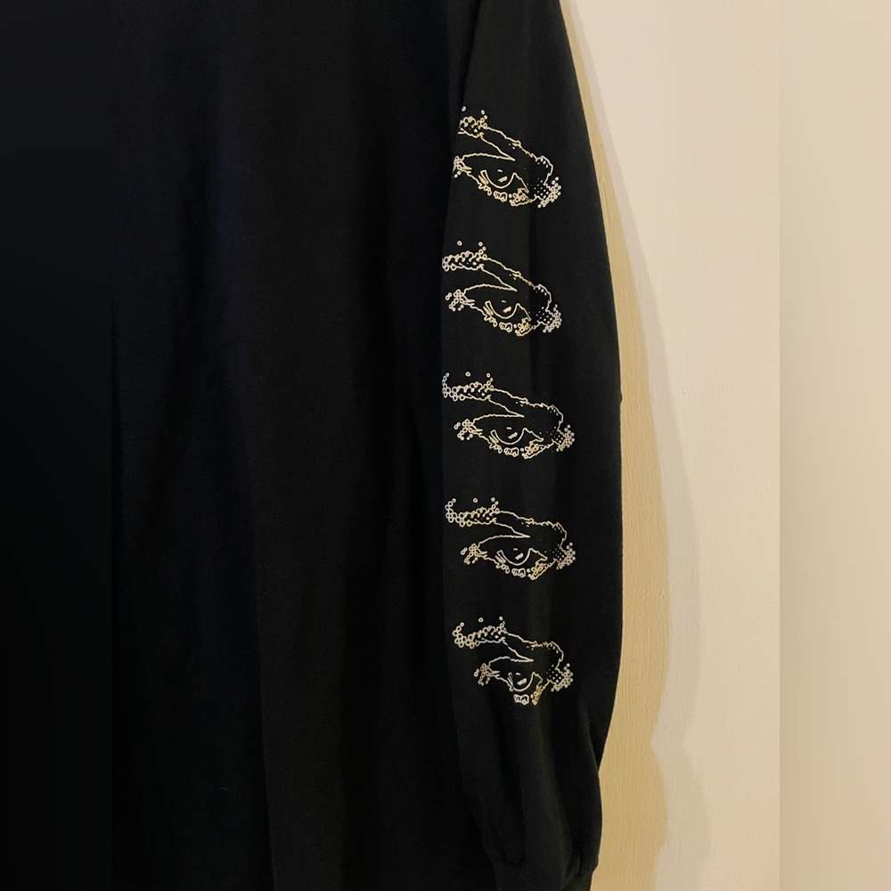 Nuovo Testamento Discoteca Italia Gildan Long Sleeve Black Shirt Sz L - Picture 4 of 7